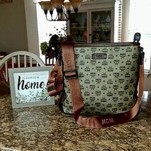 MCM Crossbody With Adjustable Strap With Dust Bag.